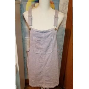 Strappy Corduroy Overall Dress